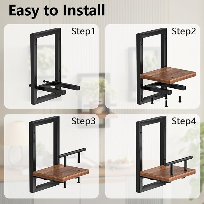 Sbosbo Floating Shelves for Wall, Plant Shelf Indoor, Wall Planters for Indoor