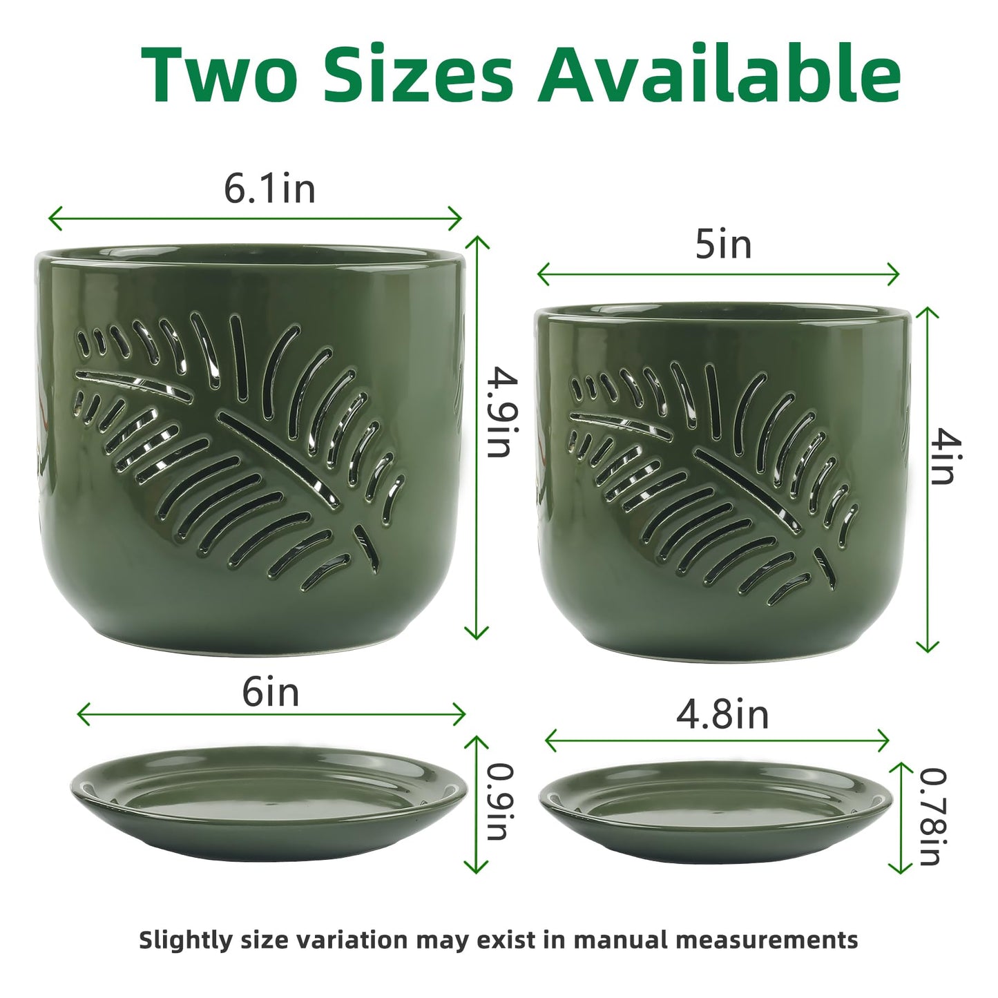 LITUDISO 5+6 inch Orchid Pots with Holes, Orchid Pots for Repotting, Healthy Air Circulation Plant Pots for Plant Lovers, Planters for Indoor/Outdoor Plants, Set of 2