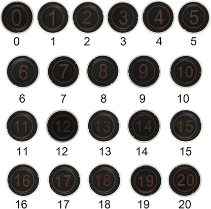 PATIKIL Number Stamps Self Inking, Numeral 18 Number Stamp Teacher Stamp Initial Stamp Ink Stamp for Class Notebook Scrapbooking DIY Craft Style 2, Red Ink