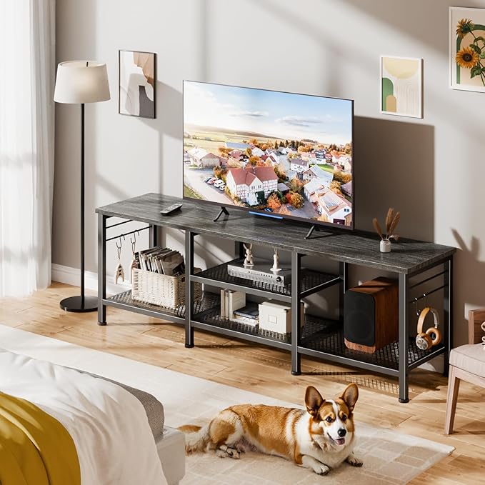 Furologee TV Stand for TVs up to 65 Inch, Entertainment Center