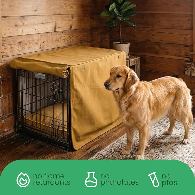 Molly Mutt Fast Car Dog Crate Cover, GOTS-Certified 100% Organic Cotton Canvas Cover for Dog or Puppy Kennel and Cage, Washable, Free of Harmful Chemicals, XX-Large, Fits 48"x30"x33" Crate