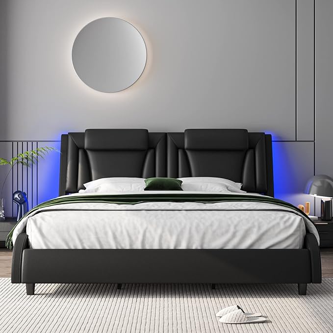 Keyluv King Size LED Bed Frame