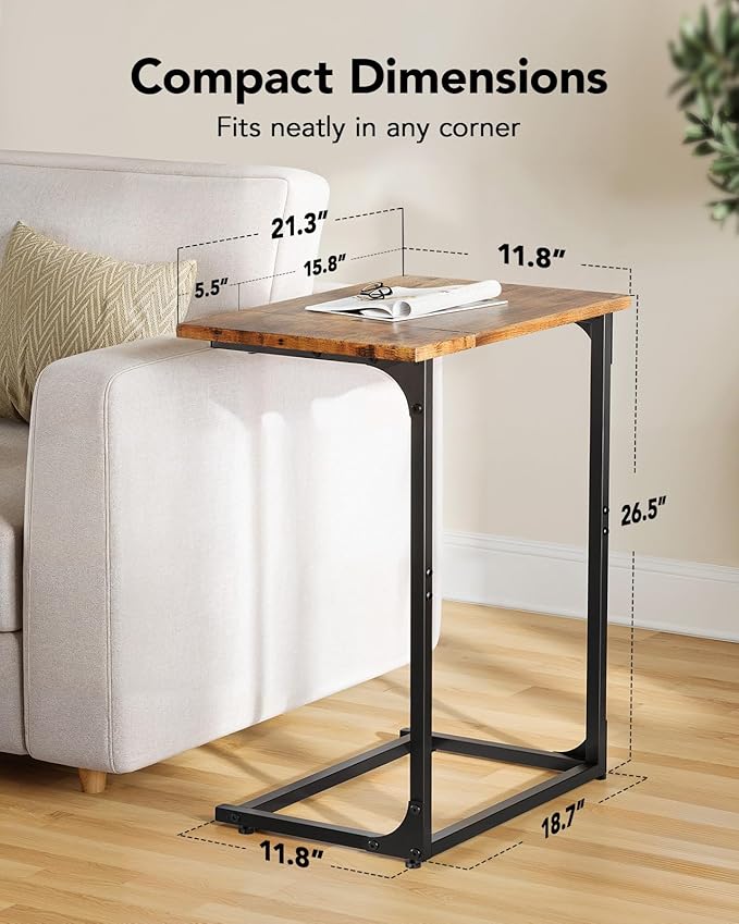Pipishell C-Shaped Side Table, C Table