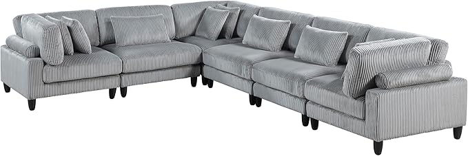 Lexicon 120 Inch Modular Sectional Sofa