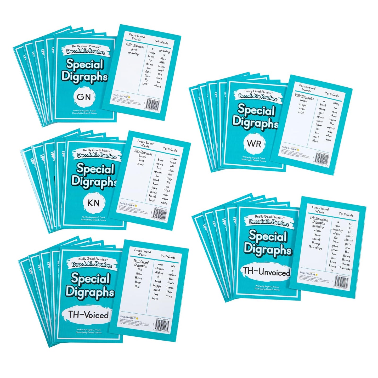 Really Good Phonics- Decodable Readers - Consonant Digraphs and Special Digraphs Book Set - Educational Toys, Reading Games for Kids, Learning Activities, Homeschool & Classroom Must Haves