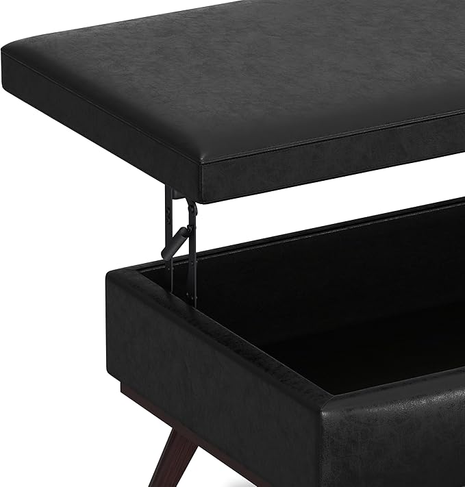 SIMPLIHOME Owen Lift Top Coffee Table Storage Ottoman