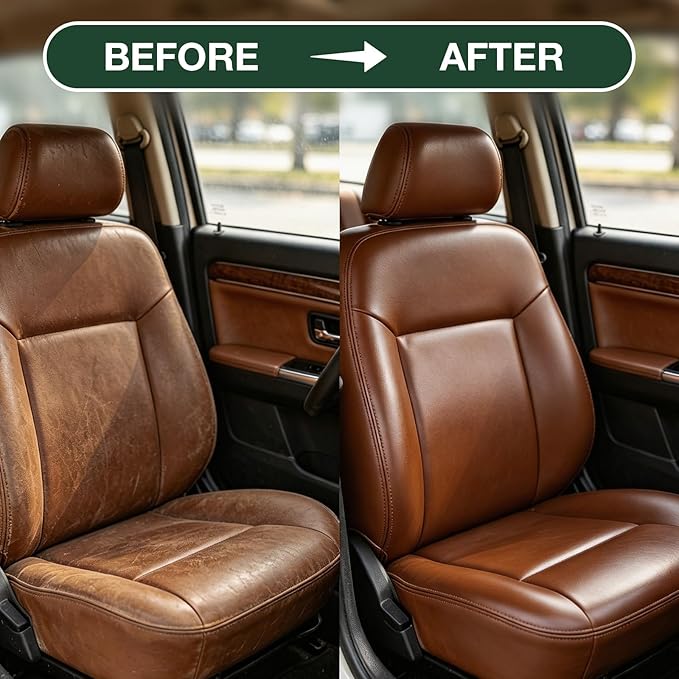 Medium Brown Leather Repair Kit, Leather Recoloring Balm – Restore & Repair