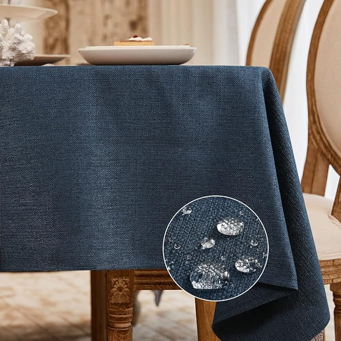 BALCONY & FALCON Rectangle Tablecloth Washable Wrinkle Resistant and Water