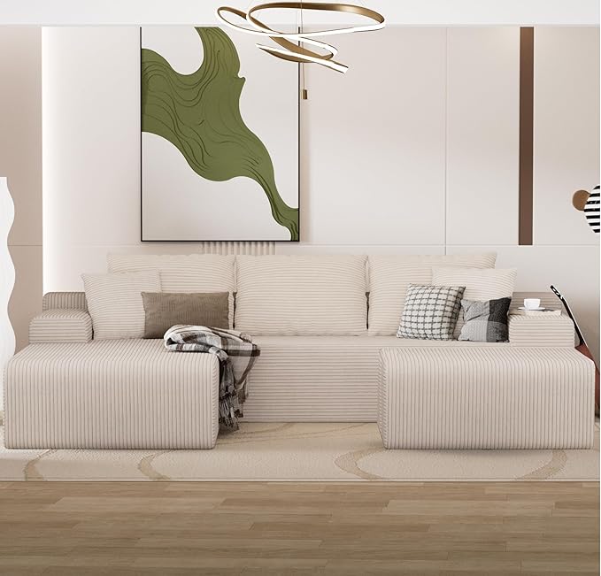 105" Convertible Sectional Couch