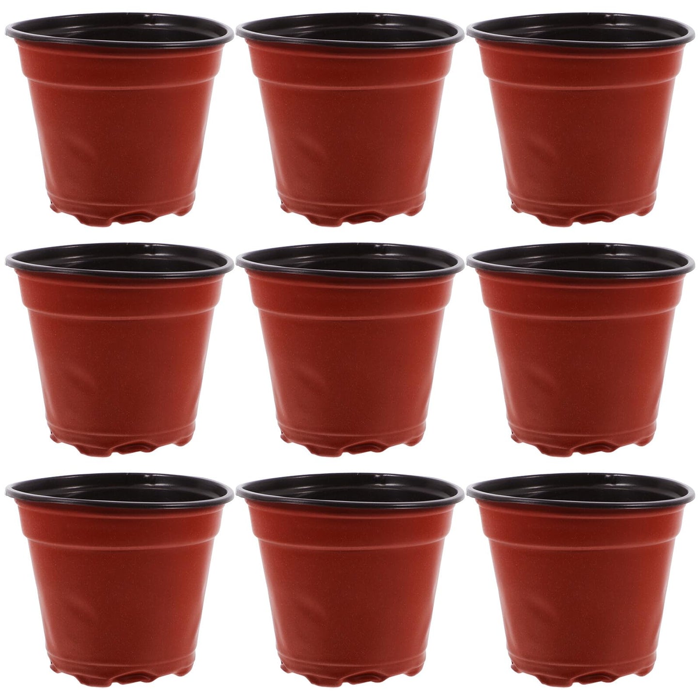 jojofuny 100pcs Plastic Nursery Planter Cups with Drainage for Strawberry Seedlings Indoor and Outdoor Propagator Pots Gardening Growing Containers