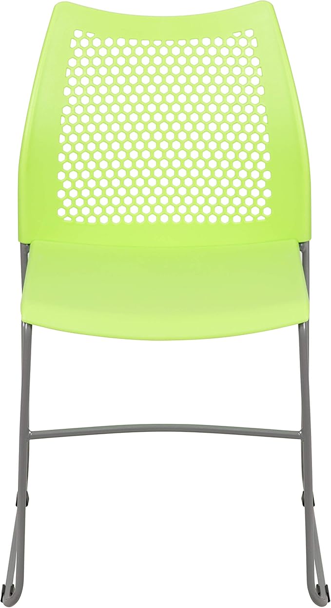 Flash Furniture HERCULES Series 661 lb. Capacity Green Stack Chair