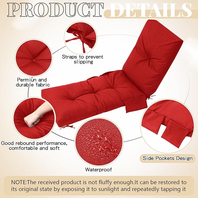 Kigley Outdoor Chaise Lounge Cushions