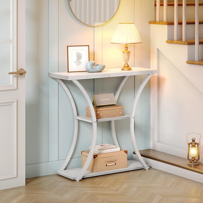 Hoctieon 3 Tier Console Table