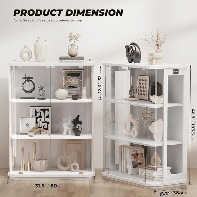 BROTTAR Rounded Display Cabinet