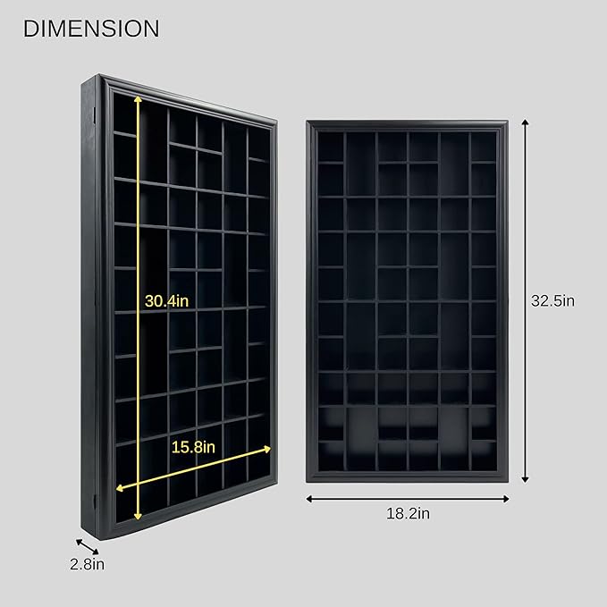 Shot Glass Display Cabinet Solid Wood