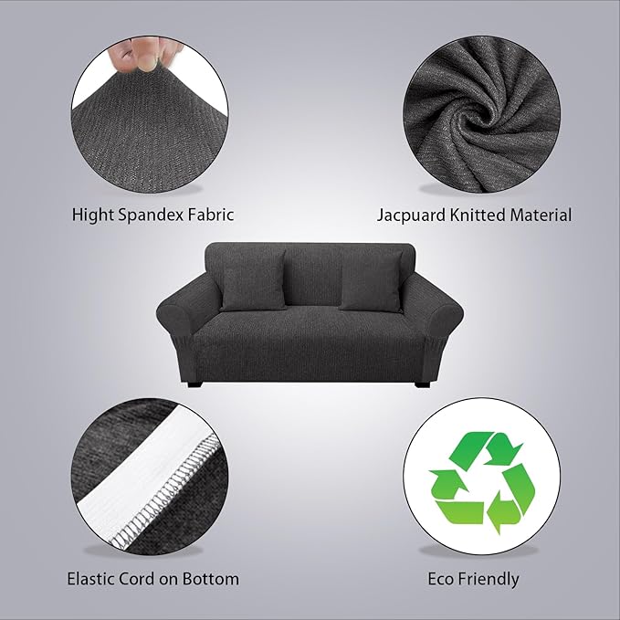Loveseat Slipcover with 2 Pillow Cover