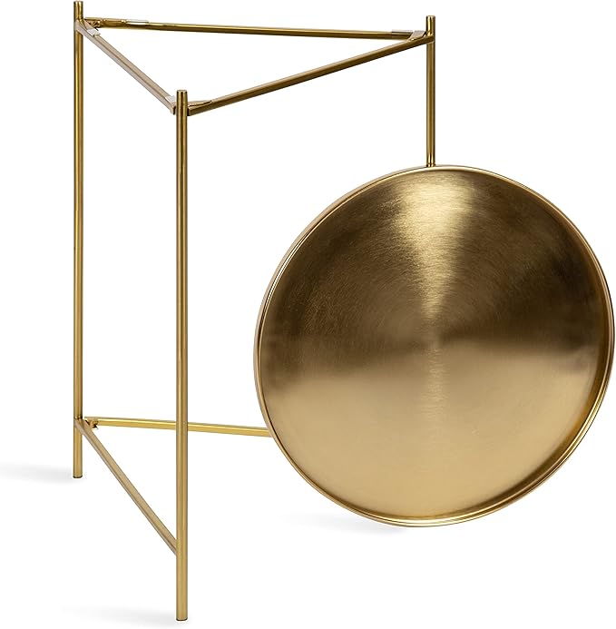 Kate and Laurel Ulani Modern Nesting Side Table; Set of 2; Gold; Sophisticated