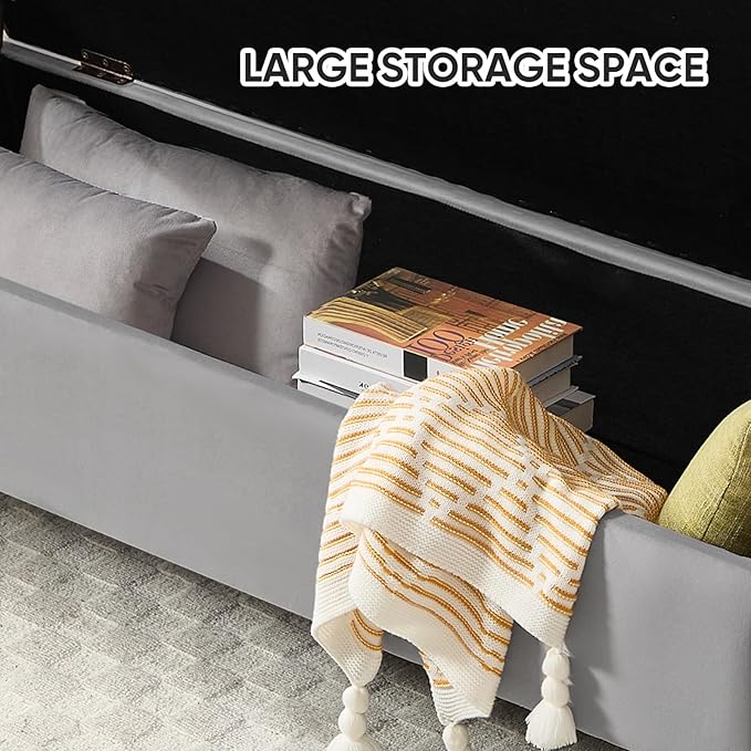 65" End of Bed Storage Bench, Storage Bench