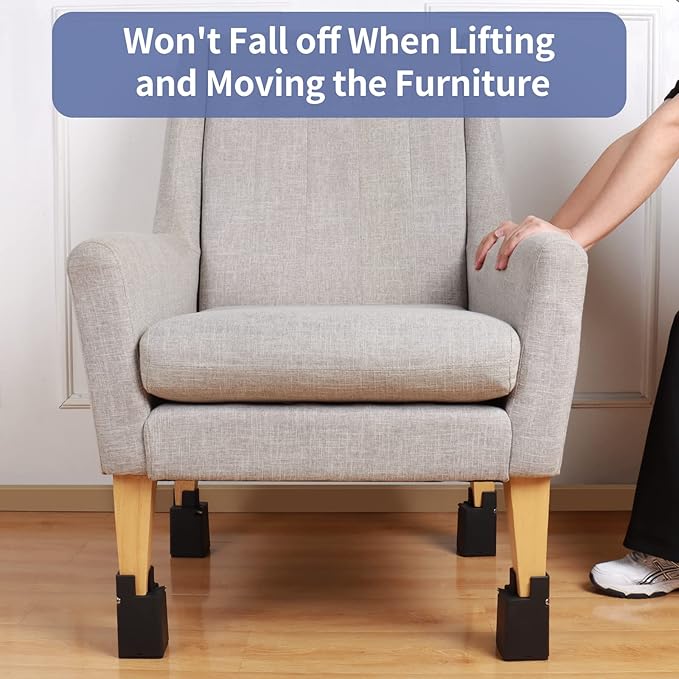 Adjustable Furniture Risers 4 Inch