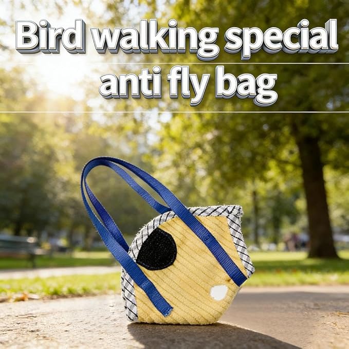 Bird Travel Carrier, Portable Bird Bag with Escape Resistant Outdoor Harness Vest for Small Medium Parrots, Cockatiel, Budgie, Ideal for Travel and Outdoor Adventures (XL) (11.5cm)