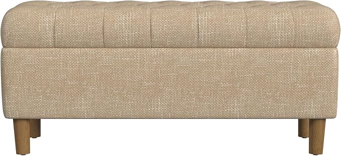 Homepop Home Decor | Tufted Ainsley Button Storage Ottoman Bench