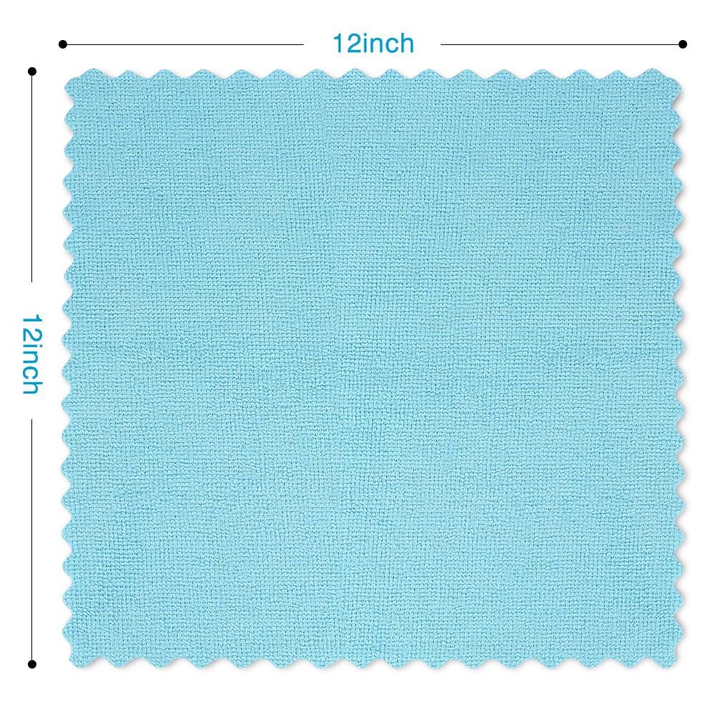 Orighty Microfiber Cleaning Cloths, Pack of 150, Highly Absorbent Cleaning Supplies, Lint Free Cloths for Multiple-use, Powerful Dust Removal Clean Rags for House, Kitchen, Car Care(12x12 inch)