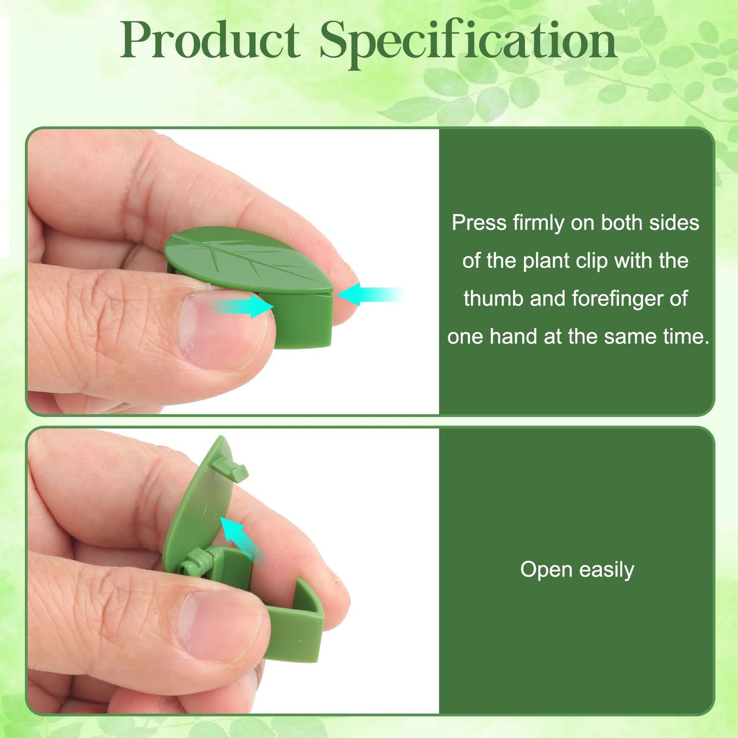 Pwfkgo 120 Pcs Plant Wall Clips, Plant Climbing Wall Fixture Clips, Wall Vines Fixing Clips with 144 Adhesive Stickers, Self-Adhesive Plant Fixer for Vine Support and Indoor Outdoor Decoration