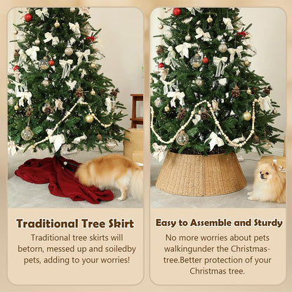 Christmas Tree Collar, 36 Inch Rustic Farmhouse Christmas Tree Base Stand Cover