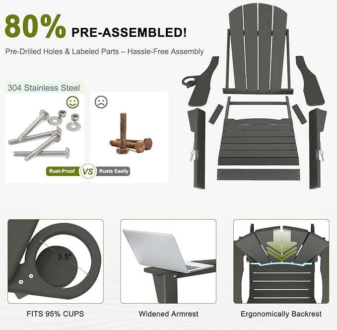Plastic Adirondack Chair