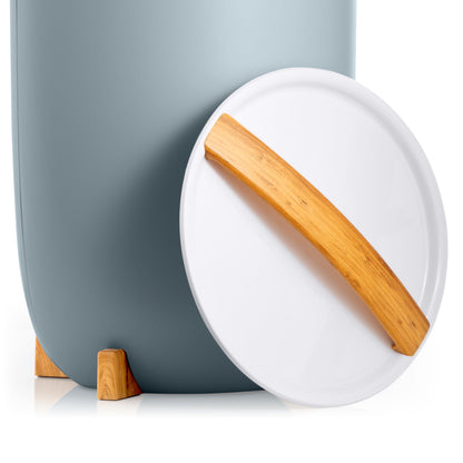 Zadro Large Hot Towel Warmer Bucket Timer Electric Towel Warmer for Bathroom Auto-Shut Off Heated Towel Warmer Spa (Large | 20L | 12" Dia. x 21" Tall, White)