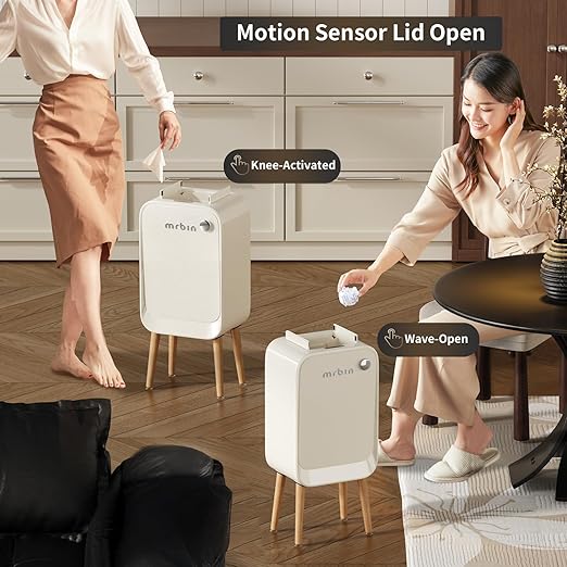 MRBIN Motion Sensor Trash Can Bathroom