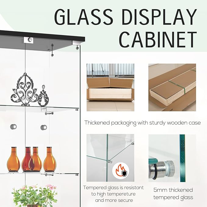FANYUSHOW Glass Display Cabinet