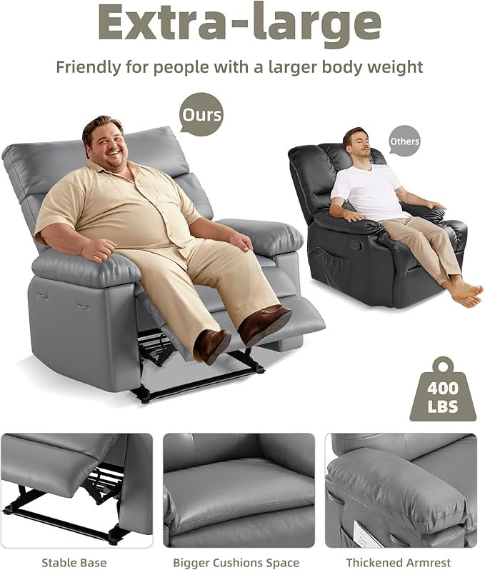GarveeHome Oversized Recliner Chair