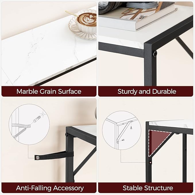 MAHANCRIS Console Table, Narrow Sofa Table Behind Couch, 43.3” Entrance Table