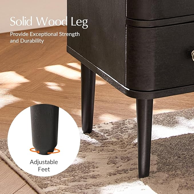 HULALA HOME Modern End Table Set of 2