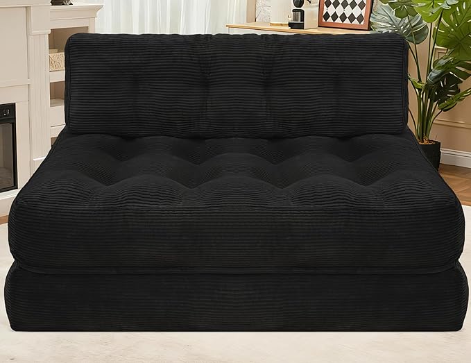 HABUTWAY Folding Sofa Bed, Foldable Floor Sofa Lounge w/Dual-Pillow & Handle