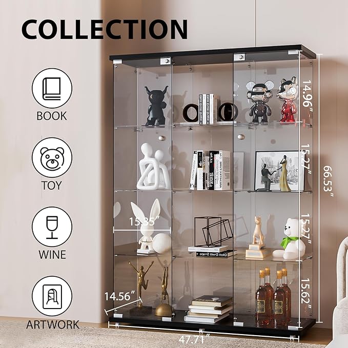 FANYUSHOW Glass Display Cabinet