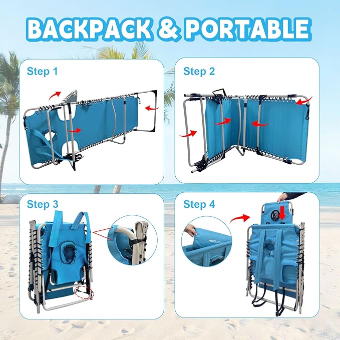 Backpack Sun Tanning Chair