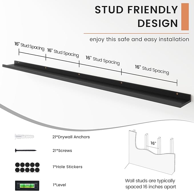 FLYJOE Floating Picture Ledge Shelves