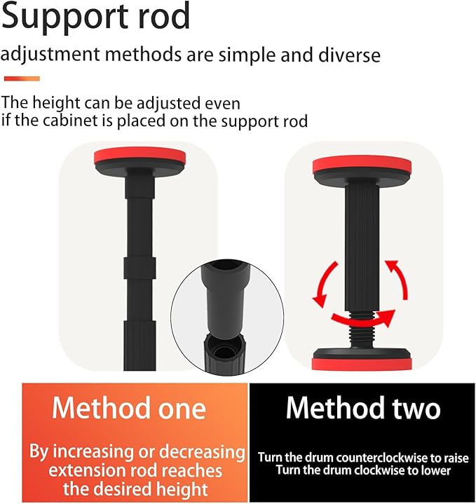 Cabinet Jacks for Installing Cabinets, Adjustable Support Pole Furniture Small