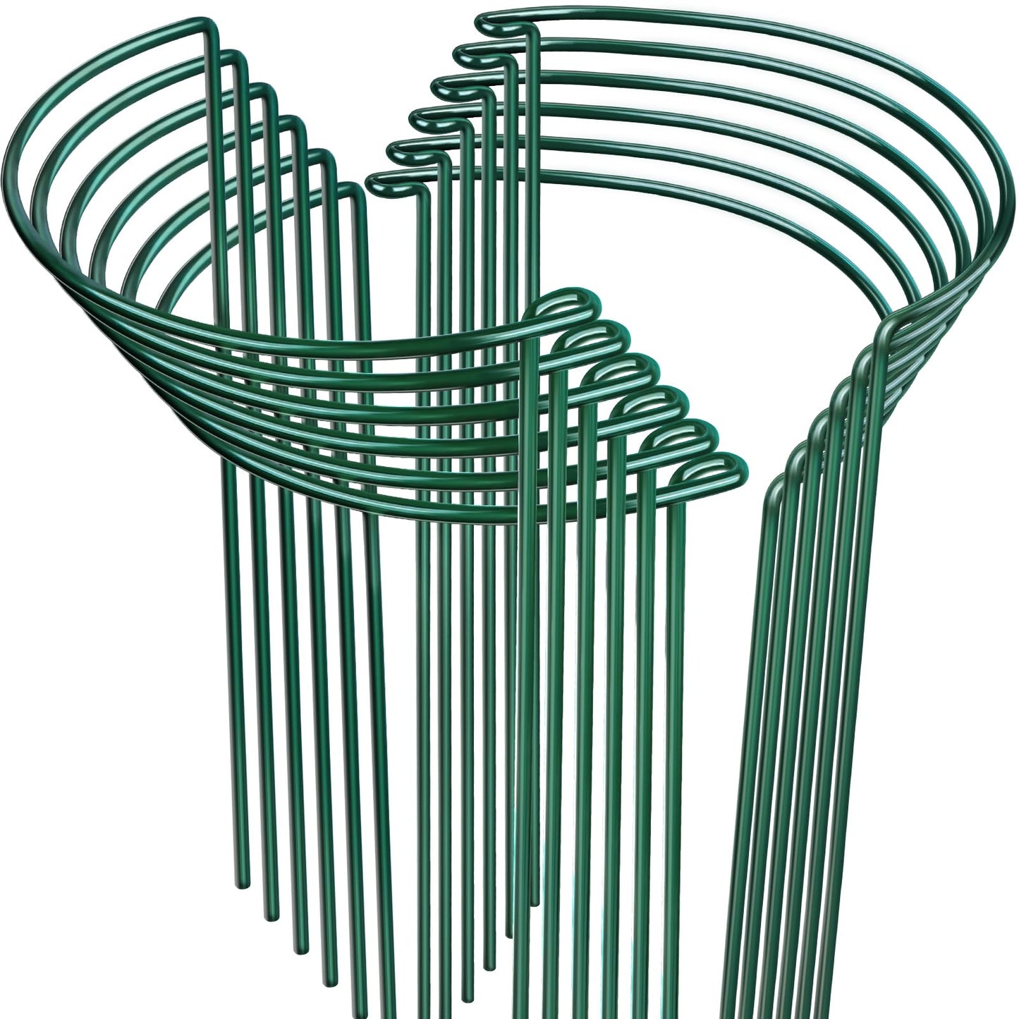 LEOBRO 12PCS Plant Supports, Peony Cages and Supports, Plant Stakes, Plant Support Stakes for Indoor Plants, Outdoor Plants, Monstera Hydrangea Support Cage, 10" W x 15.8" H
