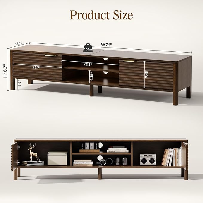 IKALIFE TV Stand for Living Room