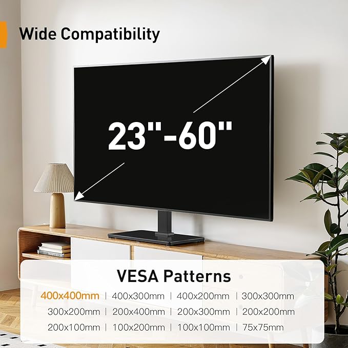 Perlegear Tabletop TV Stand, Universal TV Stand