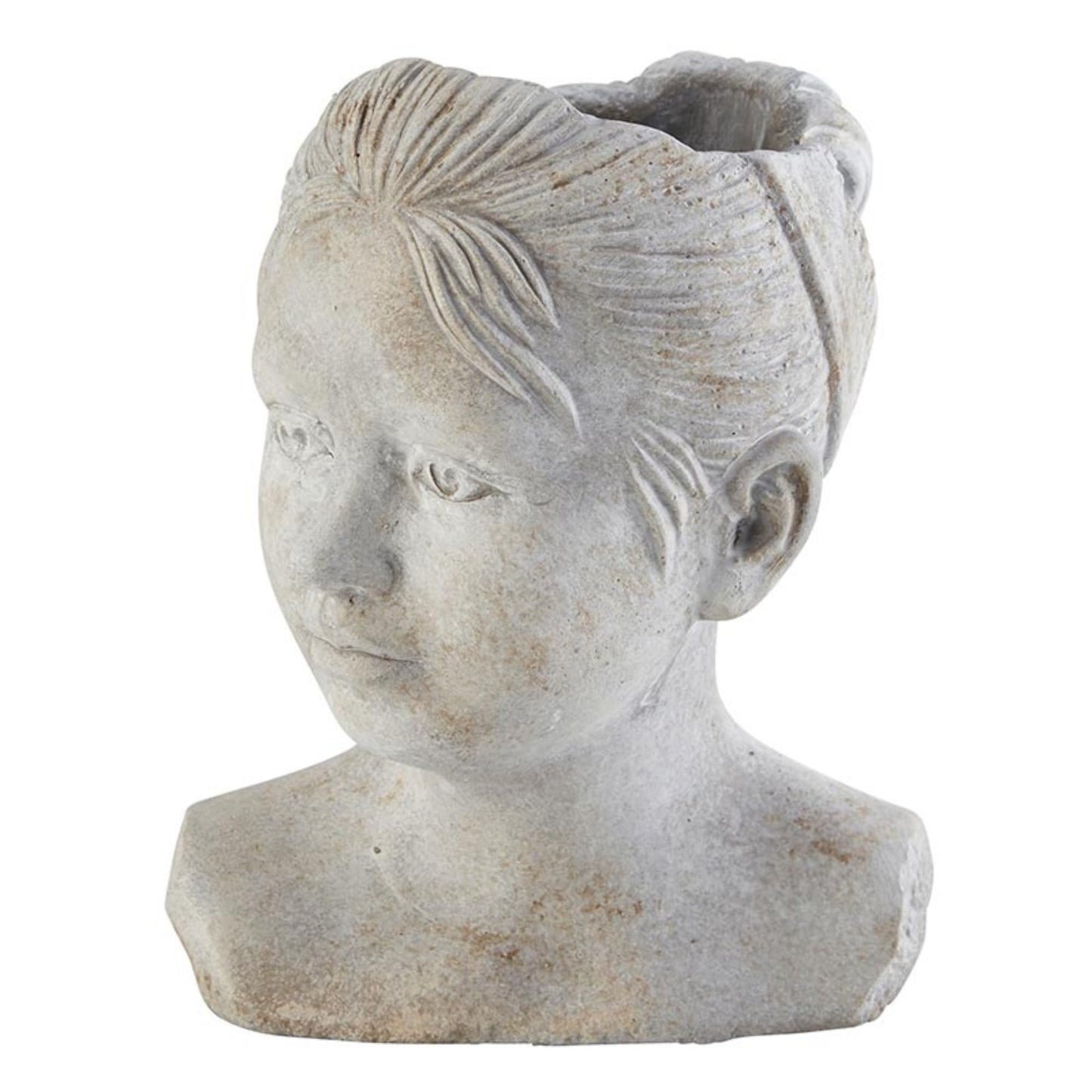 47th & Main Head Planter for Indoor or Outdoor Plants Face Ceramic Flower Pot for Succulents, Small, Girl