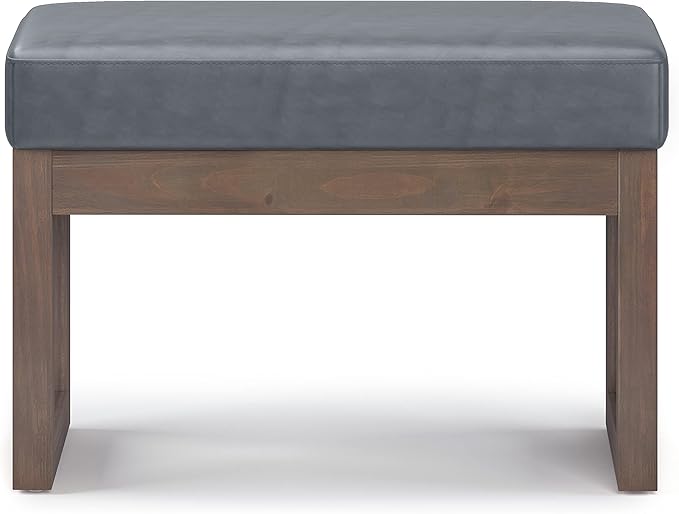 SIMPLIHOME Milltown Small Ottoman Bench