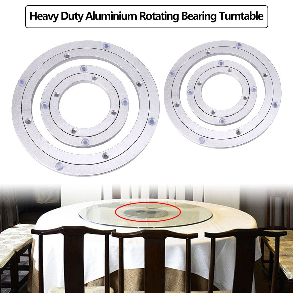 EVTSCAN Lazy Susan Hardware Heavy, Turntable Bearing Round Swivel Plate Hardware for Kitchen Dining-Table(8inch)