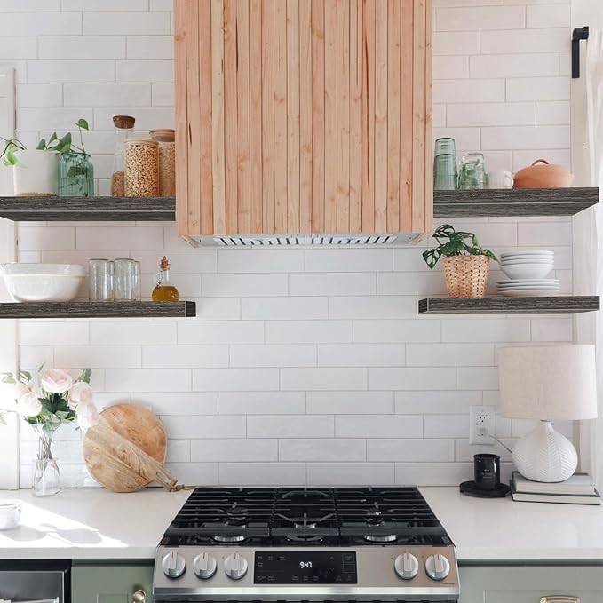 QEEIG Floating Shelves for Wall Bathroom Shelf Bedroom Kitchen Living Room