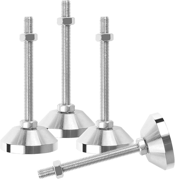 4PCS Heavy Duty Leveling Feet M10 Adjustable Furniture Leveling Screw Leg