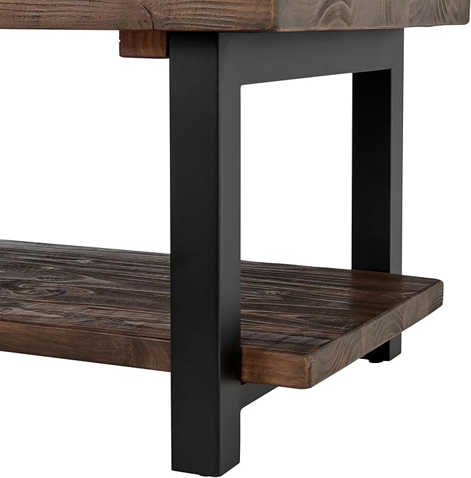 Pomona 42-Inch Rectangular Solid Wood Coffee Table
