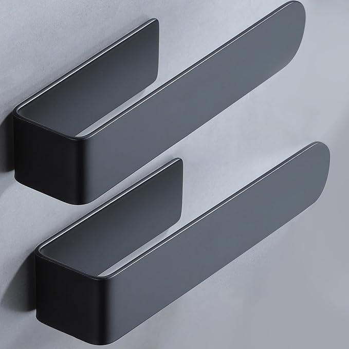 Taozun Hand Towel Bar Bathroom Towel Holder Black Single Towel Rack Self